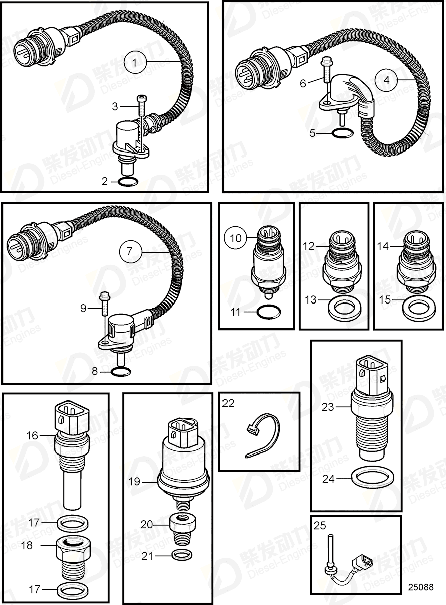 VOLVO Switch 20424056 Drawing